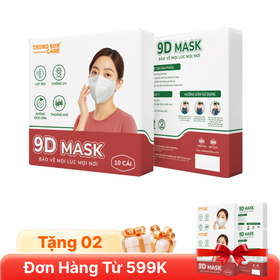Khẩu trang y tế Trung Sơn Care 9D (Hộp 10 cái)