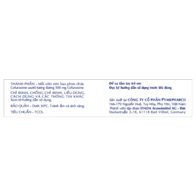 Cefuroxime Stada 500mg trị nhiễm khuẩn (10viên)