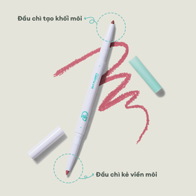Chì Kẻ Viền Môi Dearmay 2in1 Plumpy Lip Liner P01 Bloom Rosy
