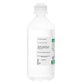 Dịch truyền 0.9% Sodium Chloride Solution Euro-Med bổ sung muối nước chai 500ml