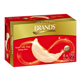 Nước yến thật BRAND'S đường phèn 70ml (Hộp x 06 lọ)