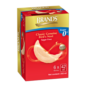 Nước yến BRAND'S không đường (Hộp 06 lọ x 42ml)