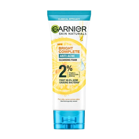 Sữa Rửa Mặt Garnier Skin Naturals Bright Complete Anti-Acne Giảm Mụn & Sáng Da 100ml