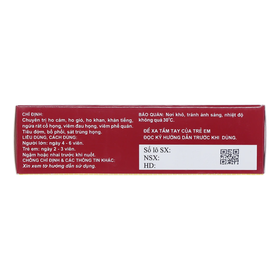 Thuốc Ho Bổ Phế Nam Hà Ngậm tiêu đờm, bổ phổi, sát trùng họng (2 vỉ x 12 viên)