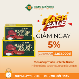Viên uống Thuần Linh Chi Nissan hỗ trợ bồi bổ sức khỏe, giúp bảo vệ gan (50 gói)