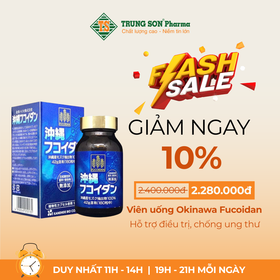 Viên uống Okinawa Fucoidan hỗ trợ điều trị, chống ung thư 180 viên