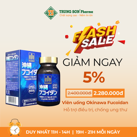 Viên uống Okinawa Fucoidan hỗ trợ điều trị, chống ung thư 180 viên
