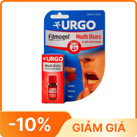 Gel Urgo Mouth Ulcers vị trái cây hỗ trợ điều trị vết loét, vết thương nhỏ trong miệng (6ml)