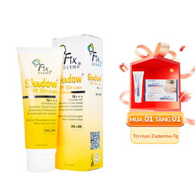 Kem chống nắng Fixderma Shadow SPF 50+ Cream chống nắng, dưỡng ẩm (75g)