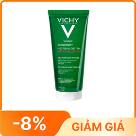 Sữa rửa mặt Vichy Normaderm Phytosolution Intensive Purifying Gel hỗ trợ làm sạch sâu, giảm bã nhờn (200ml)