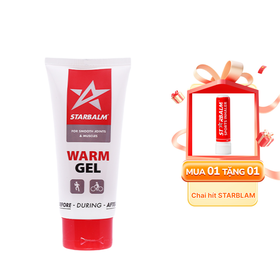 Gel làm nóng Starbalm Warm Gel giúp tăng tuần hoàn máu qua các cơ, giảm đau cơ (100ml)