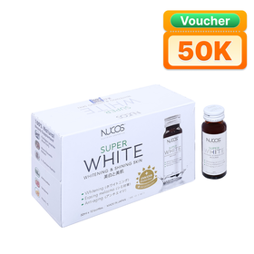 Thực phẩm bảo vệ sức khỏe Nucos Super White (10 chai x 50ml)