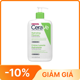 Sữa Rửa Mặt CeraVe Hydrating Cleanser Giúp Làm Sạch Và Cấp Ẩm Dành Cho Da Thường Và Da Khô (473ml)