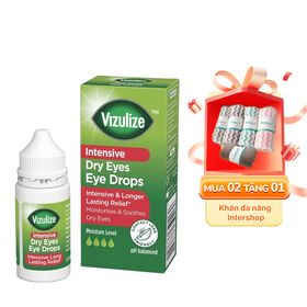 Thuốc nhỏ mắt làm dịu và giảm khô mắt Vizulize Intensive Dry Eyes (Chai 10ml)