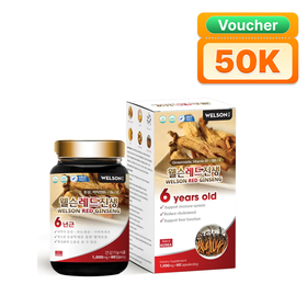 Viên uống hồng sâm Welson Red Ginseng hỗ trợ bồi bổ sức khỏe (Hộp 60 viên)