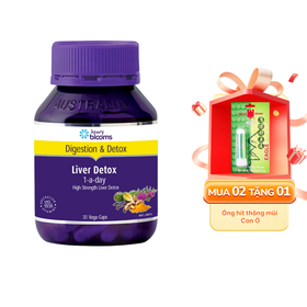 Liver Detox 1ADay Henry Blooms hỗ trợ giải độc gan, bảo vệ gan (30 viên)