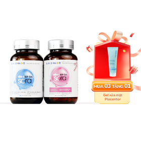 Thực phẩm bảo vệ sức khỏe viên đẹp da SORA ( hộp 2 lọ x 30 viên )