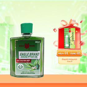 Dầu khuynh diệp Eagle Brand Eucalyptus Oil Hỗ Trợ Phòng Bệnh Cảm Cúm, Sổ Mũi, Nghẹt Mũi (Chai 30ml)