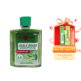Dầu khuynh diệp Eagle Brand Eucalyptus Oil Hỗ Trợ Phòng Bệnh Cảm Cúm, Sổ Mũi, Nghẹt Mũi (Chai 30ml)