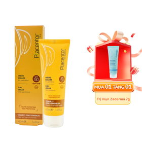 Kem chống nắng Placentor Vegetal Sun Cream SPF50 UVA-UVB Face and Sentive Areas (40ml)