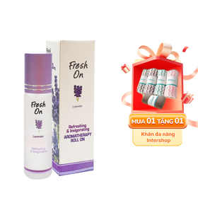 Dầu lăn Fresh On Lavender giảm căng thẳng mệt mỏi - Chai 8ml