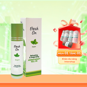 Dầu lăn Fresh On Original giảm căng thẳng, mệt mỏi - Chai 8ml