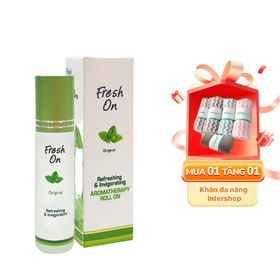 Dầu lăn Fresh On Original giảm căng thẳng, mệt mỏi - Chai 8ml