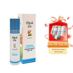 Dầu lăn Fresh On Barley Mint giảm căng thẳng, mệt mỏi - Chai 8ml