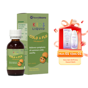 Thực phẩm bảo vệ sức khoẻ Henry Blooms Kids Liquid Cold and Flu with Elderberry (100ml)