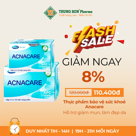 Thực phẩm bảo vệ sức khoẻ Anacare hỗ trợ giảm mụn, làm đẹp da (Hộp 30 viên)