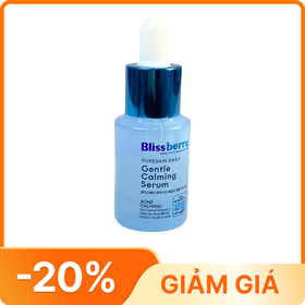 Serum cấp ẩm kiềm dầu Blissberry Pureskin Daily Gentle Calming (15ml)