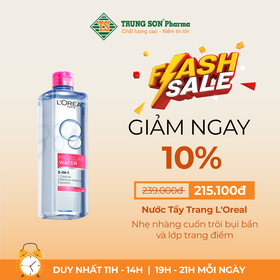 Nước Tẩy Trang L&#039;Oreal Dưỡng Ẩm Cho Da Thường, Khô 400ml