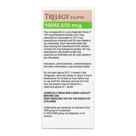 Bột hít Trelegy Ellipta 100/62.5/25 mcg - Điều trị COPD (30 liều)