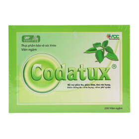 Kẹo Codatux Hương Cam ADC hỗ trợ giảm ho, long đờm, nhuận phế (100 vỉ x 2 viên)