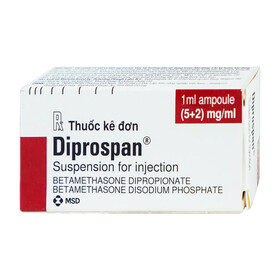 Diprospan Injection (5+2)mg/ml: Thuốc tiêm điều trị viêm khớp, dị ứng, bệnh da liễu (1ml)