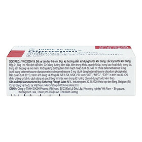 Diprospan Injection (5+2)mg/ml: Thuốc tiêm điều trị viêm khớp, dị ứng, bệnh da liễu (1ml)