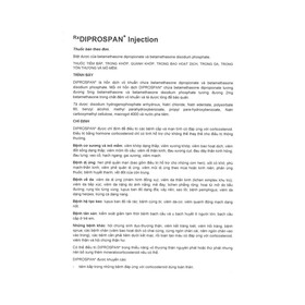 Diprospan Injection (5+2)mg/ml: Thuốc tiêm điều trị viêm khớp, dị ứng, bệnh da liễu (1ml)