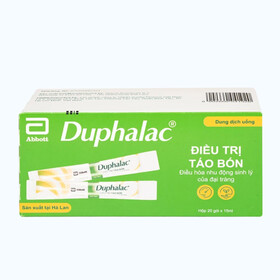 Duphalac 667g/l 15ml - Thuốc trị táo bón, tăng cường lợi khuẩn (Hộp 20 gói)