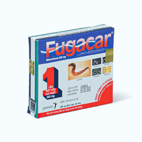 Fugacar 500mg - Viên nhai tẩy giun
