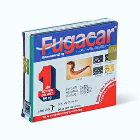 Fugacar 500mg - Viên nhai tẩy giun