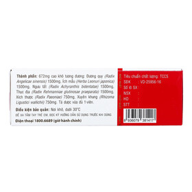 Hoạt Huyết Nhất Nhất 30 Viên – Trị Thiếu Máu Não, Đau Đầu, Chóng Mặt