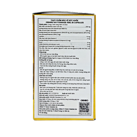 Nattokinase Orihiro 4000FU hỗ trợ giảm nguy cơ huyết khối (60 viên)