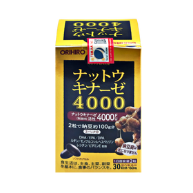 Nattokinase Orihiro 4000FU hỗ trợ giảm nguy cơ huyết khối (60 viên)