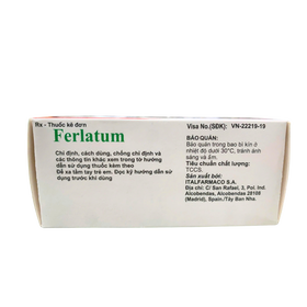 Thuốc Ferlatum Fol Italfarmco điều trị thiếu sắt