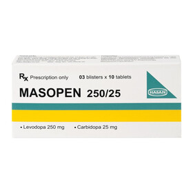 Thuốc Masopen 250/25 Hasan - Điều trị bệnh Parkinson (Hộp 3 vỉ x 10 viên)