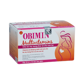 Thuốc Obimin bổ sung vitamin và khoáng chất (Hộp 100 viên)