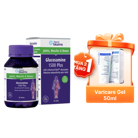 Viên uống Glucosamine 1500 Plus Henry Blooms hỗ trợ tăng tiết dịch khớp, bảo vệ sụn khớp (30 viên)