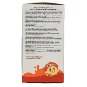 NEO KIDS® GUMMIES VITAZINC - Hỗ trợ tăng cường sức đề kháng (60 viên)