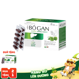 Thực phẩm bảo vệ sức khoẻ Viên Bổ Gan Cuộc Sống Xanh hỗ trợ tăng cường chức năng gan (60 viên)