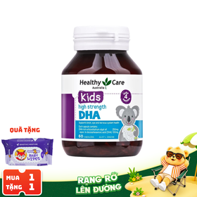 Thực phẩm bảo vệ sức khỏe Kids High Strength DHA - Hỗ trợ cải thiện thị lực (60 viên)
